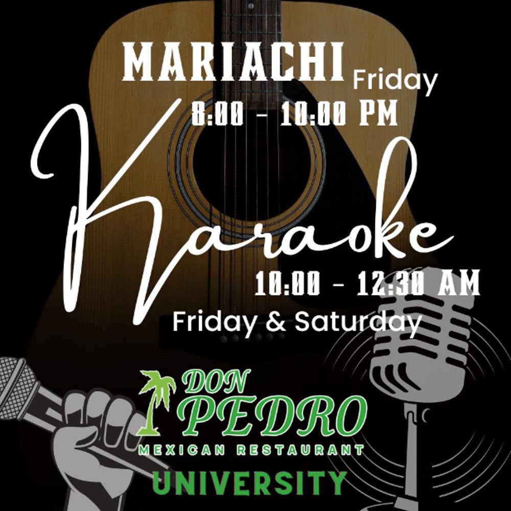 Join Us For Miriachi & Karaoke Nights!