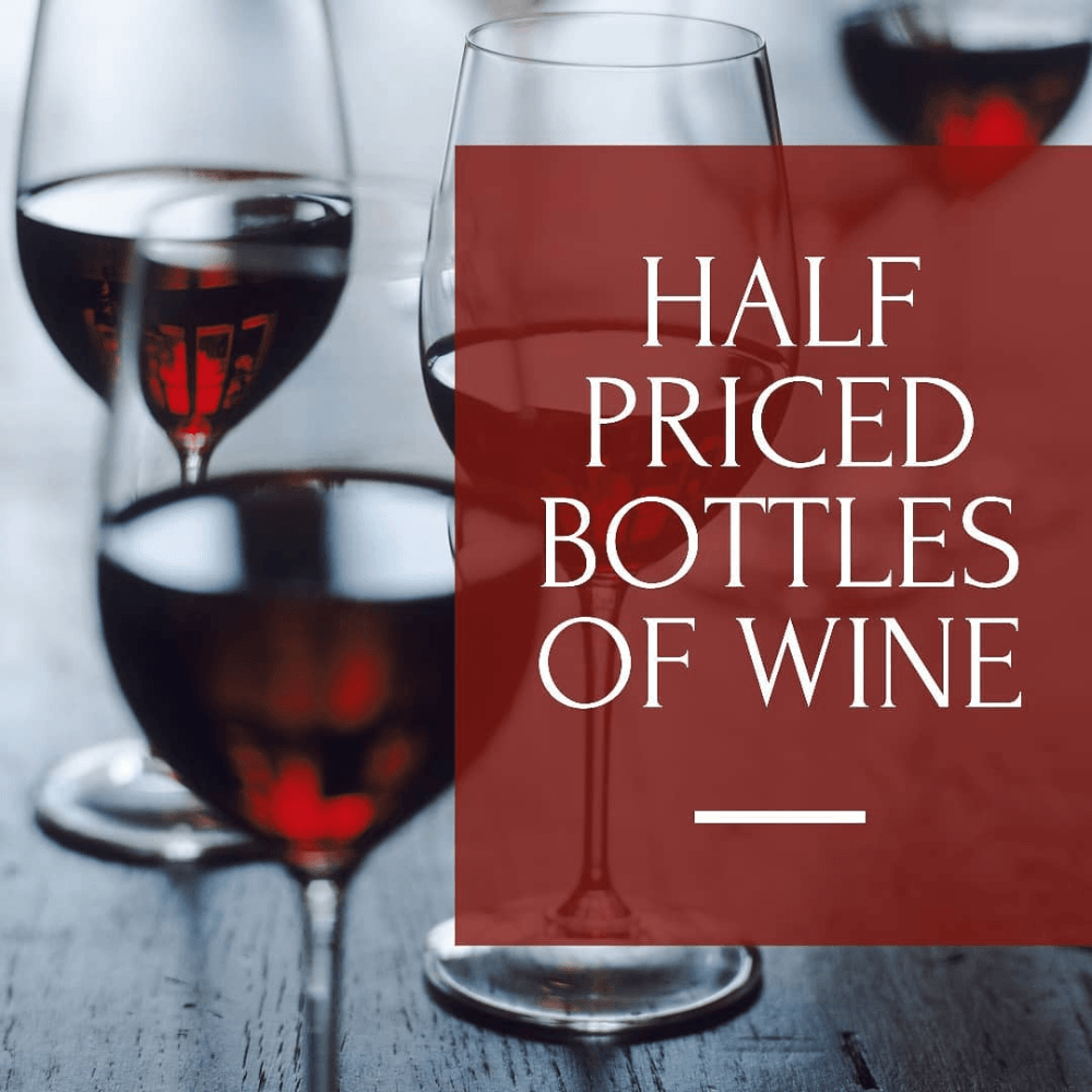 Half Priced Wine is Here! 