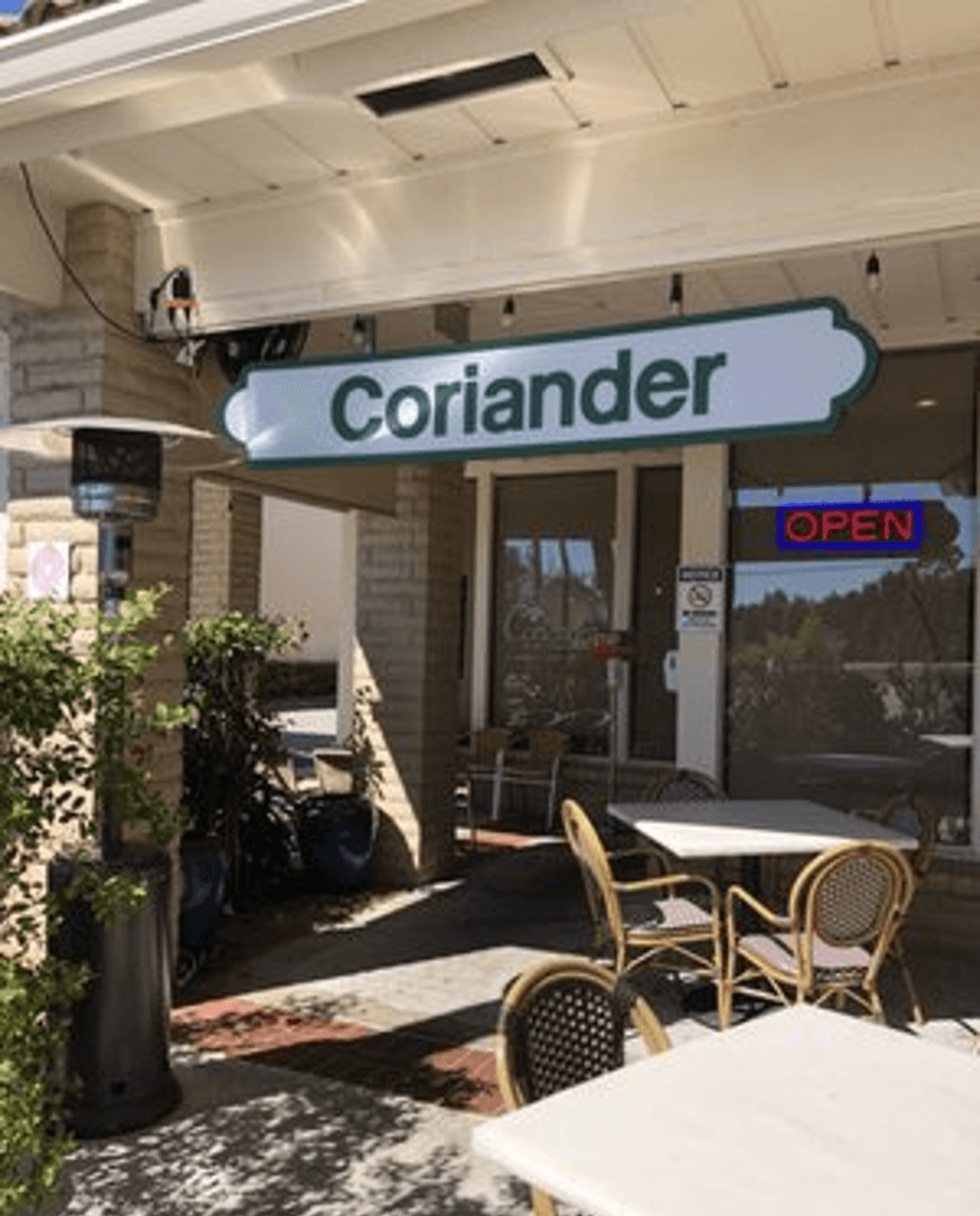 Coriander restaurant hot sale