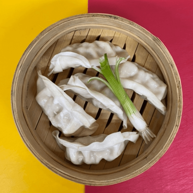 Veggie dumplings.