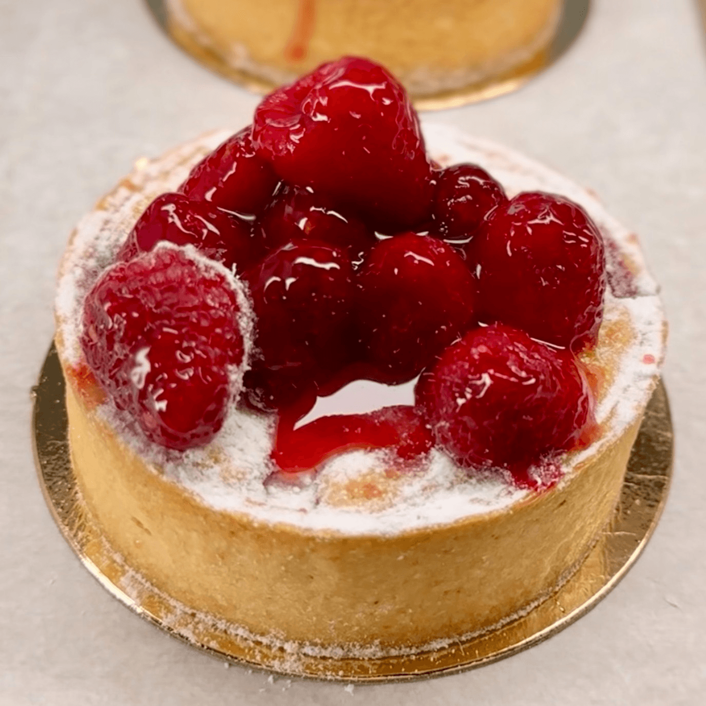 Raspberry Almond Tart.