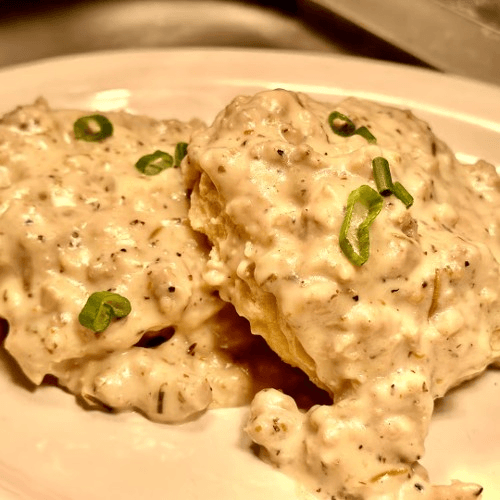 Loaded Biscuit (Biscuit and Gravy)