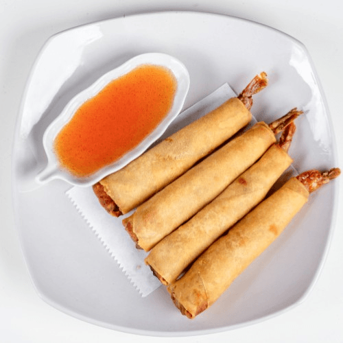 6. Shrimp In A Blanket - 4 pieces.