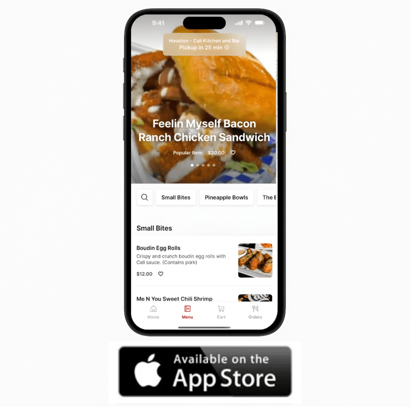 Cali Kitchen & Bar iOS App– Tap, Taste, Enjoy!