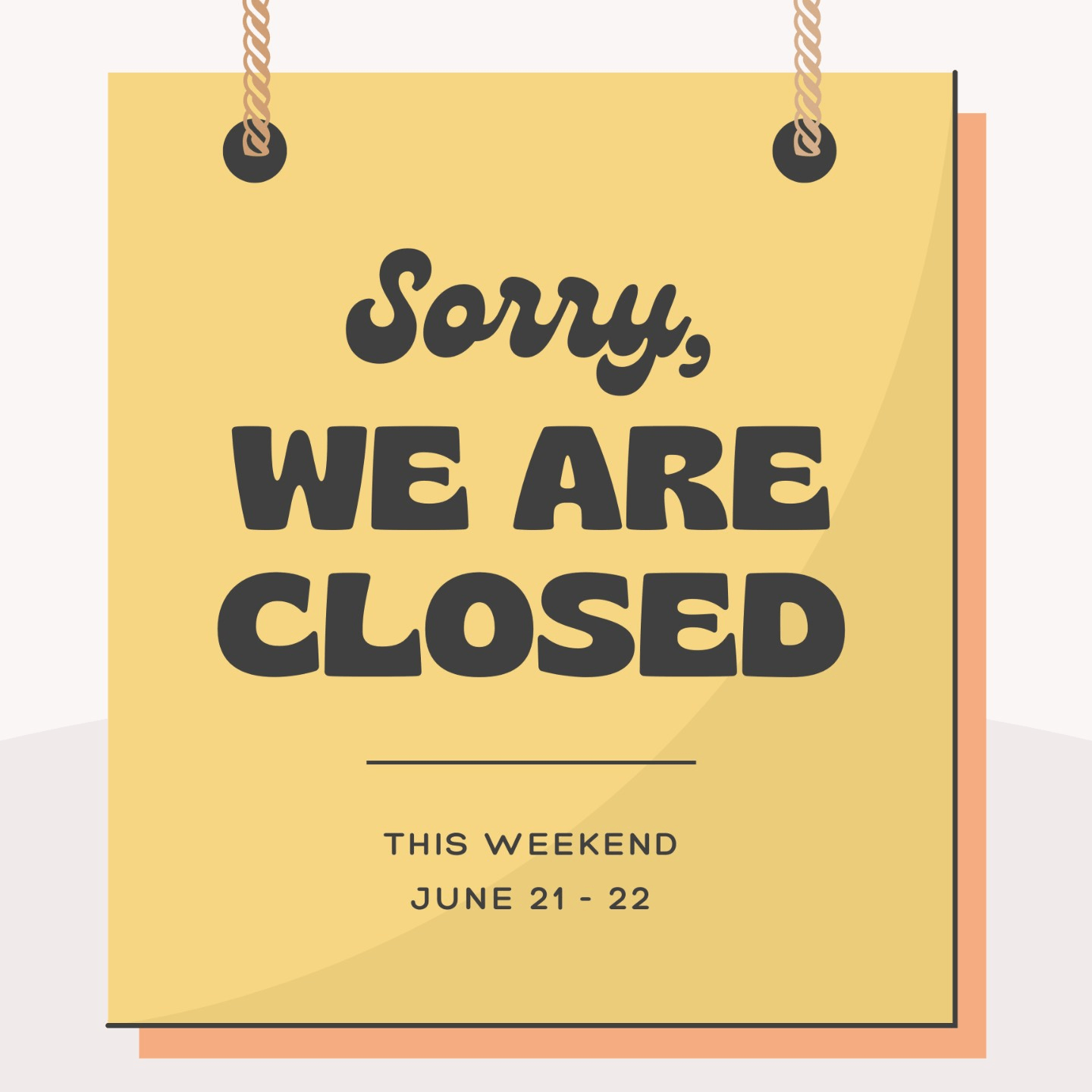 We are closed this weekend  for Vegandale festival