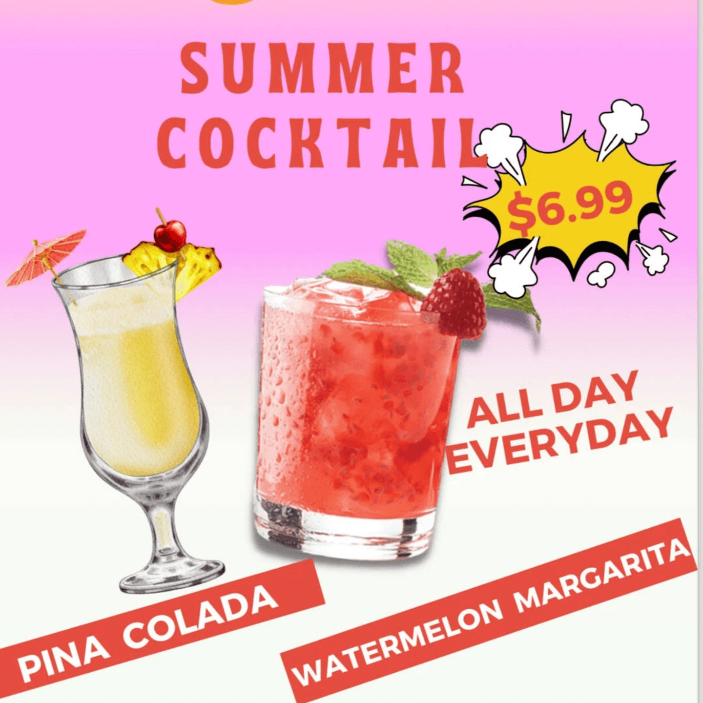 Frozen Cocktails & Milkshakes