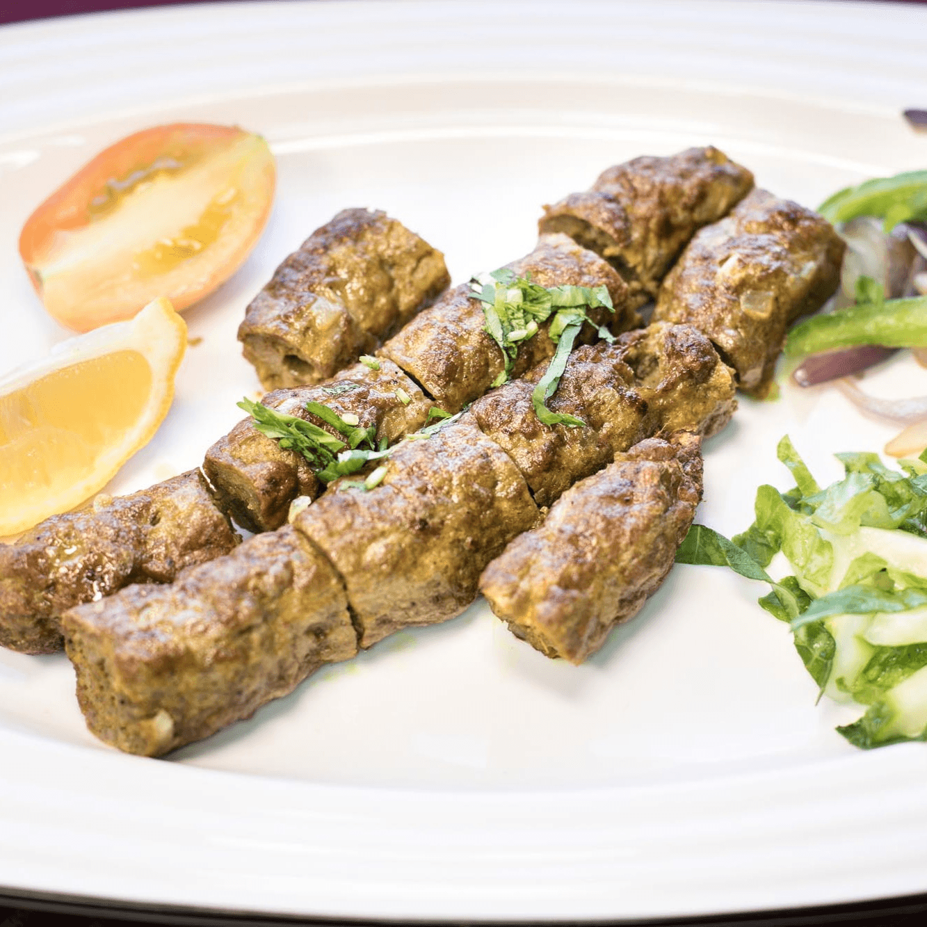 Lamb Seekh Kabab.