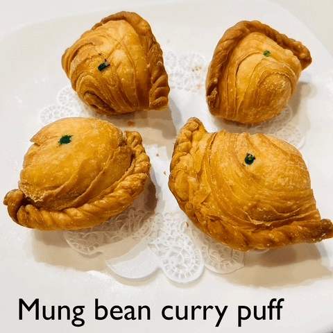 Mung Bean Curry Puff.