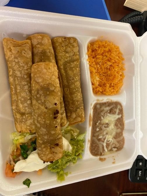 Mexican Flautas Dinner.