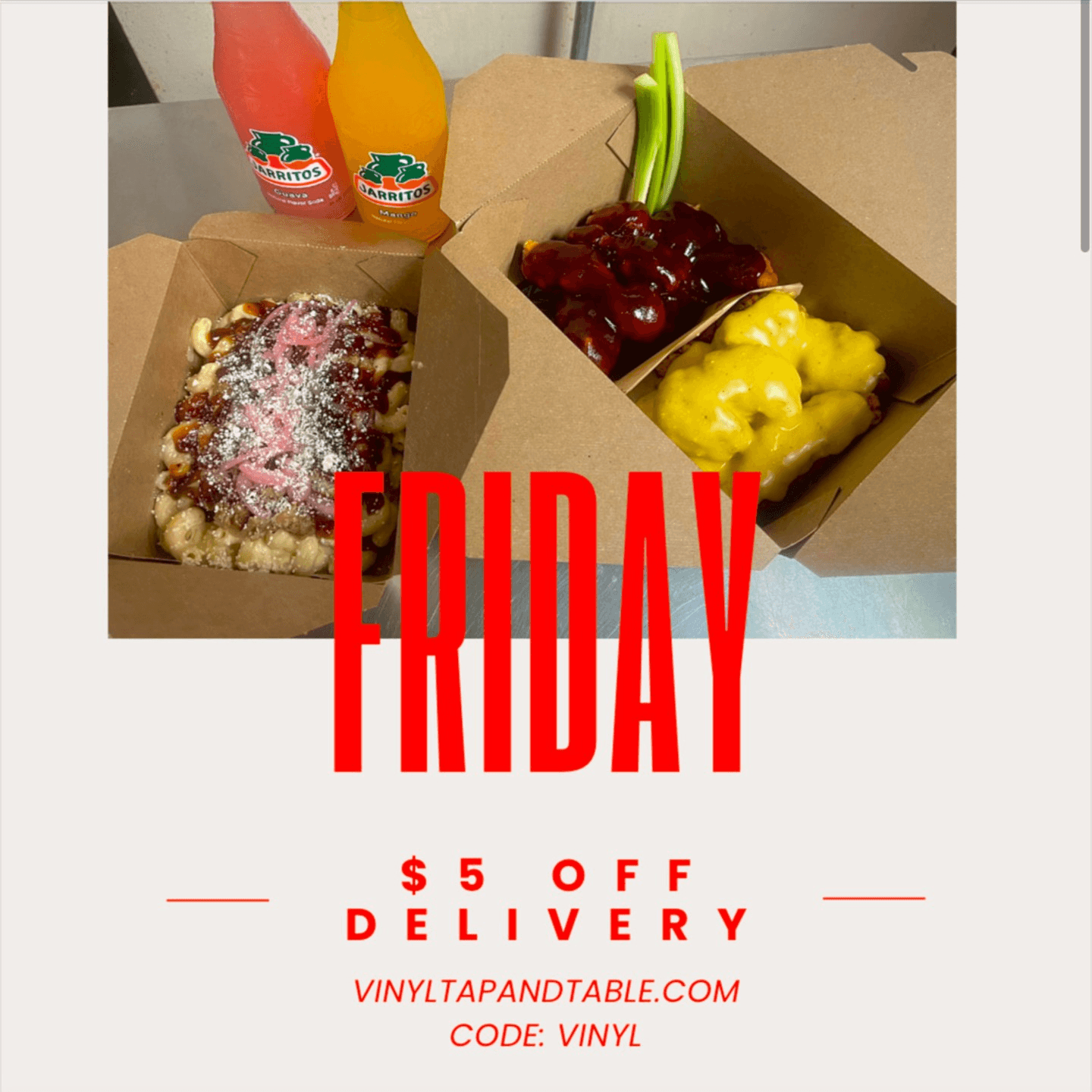 Friday: $5 Off Delivery with Code VINYL!