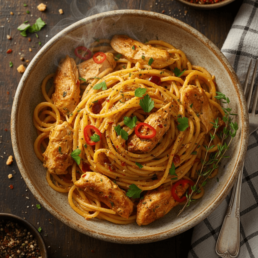 Chicken Spaghetti Bowl.