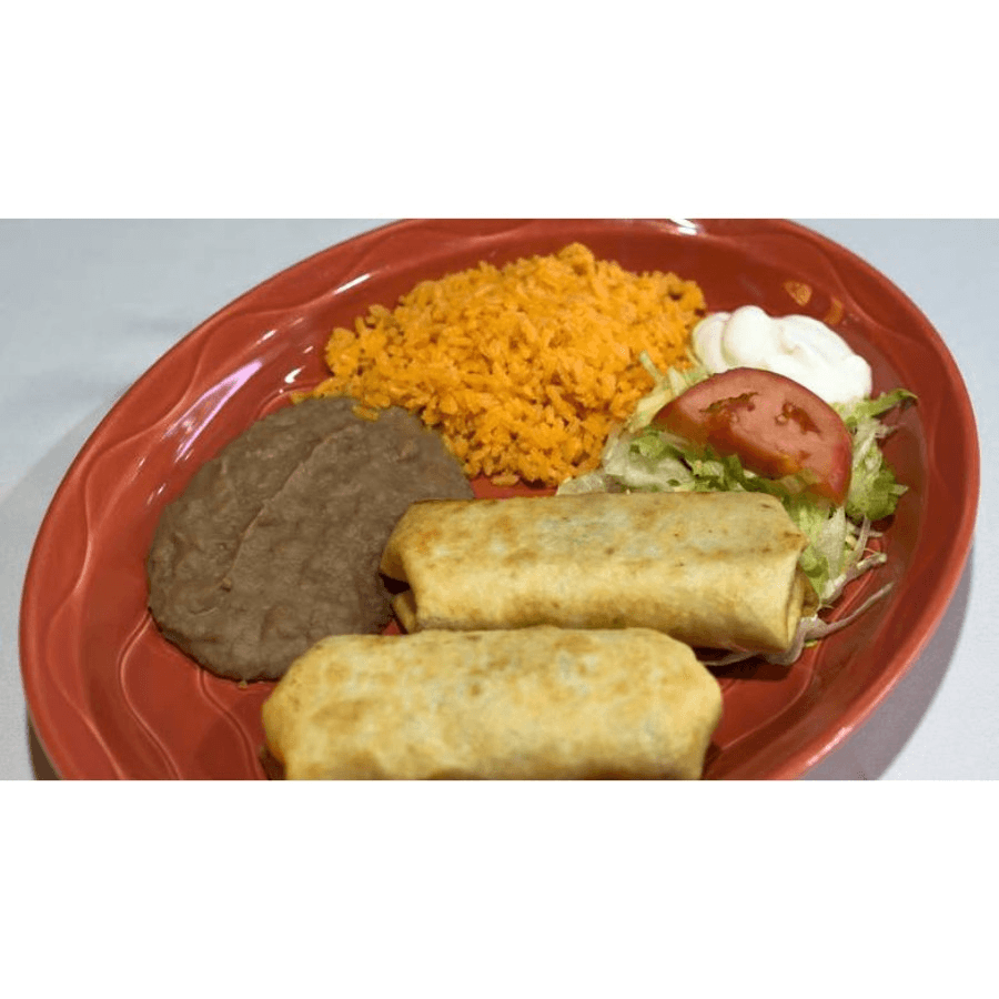 Chimichanga dinner.