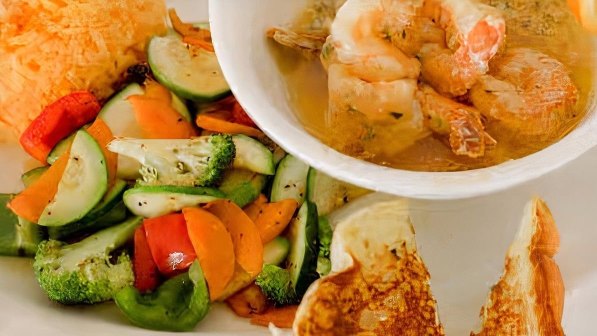 Camarones Al Mojo De Ajo.