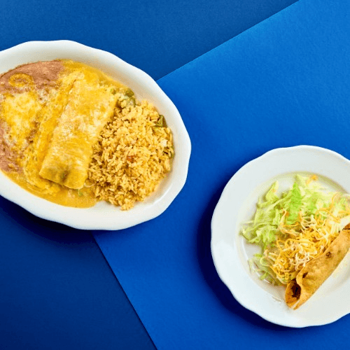 Enchilada and Taco Combo.
