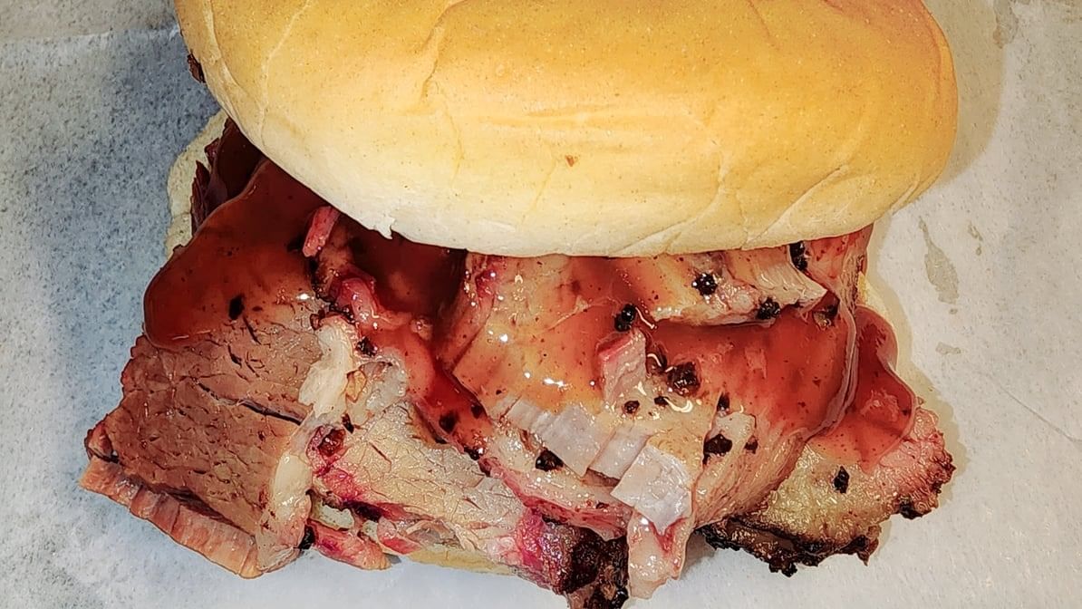 Slice Brisket Sandwich.