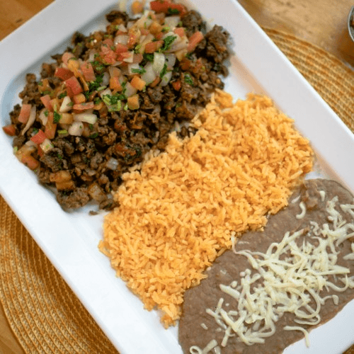 Bistec a La Mexicana Taco
