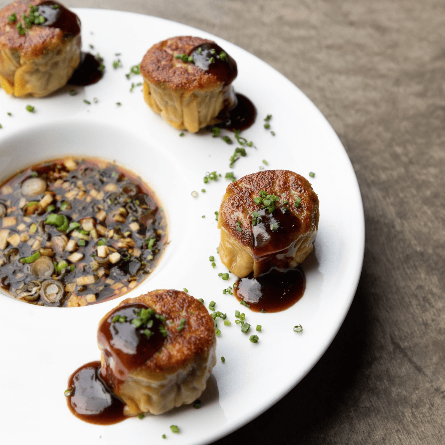 Filet Mignon Potstickers.