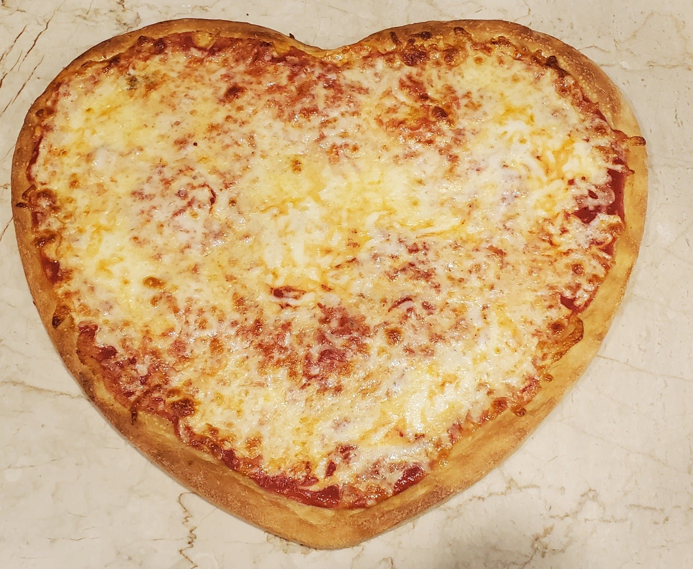 Heart Shape Pizza.