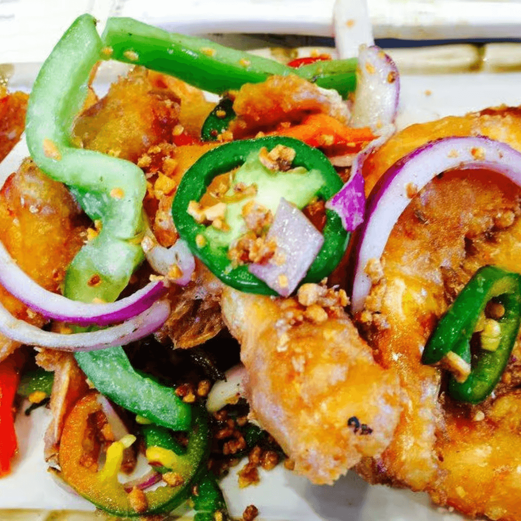 Chicken with Black Bean Sauce on Sizzling Platter / 铁板豉汁雞.