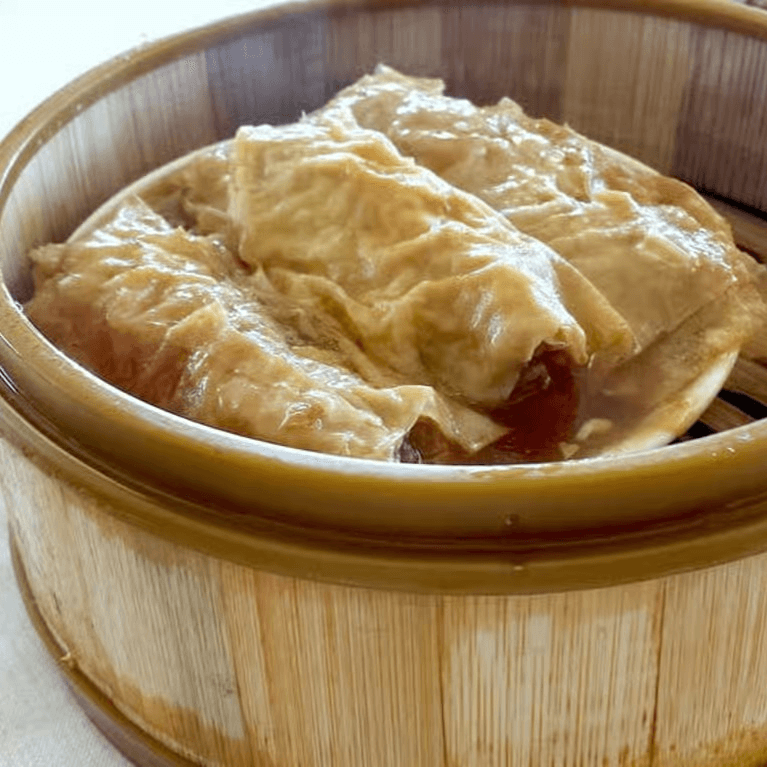 Steamed Bean Curd Skin Roll (Pork & Shrimp) (3) / 什菌鲜竹卷.