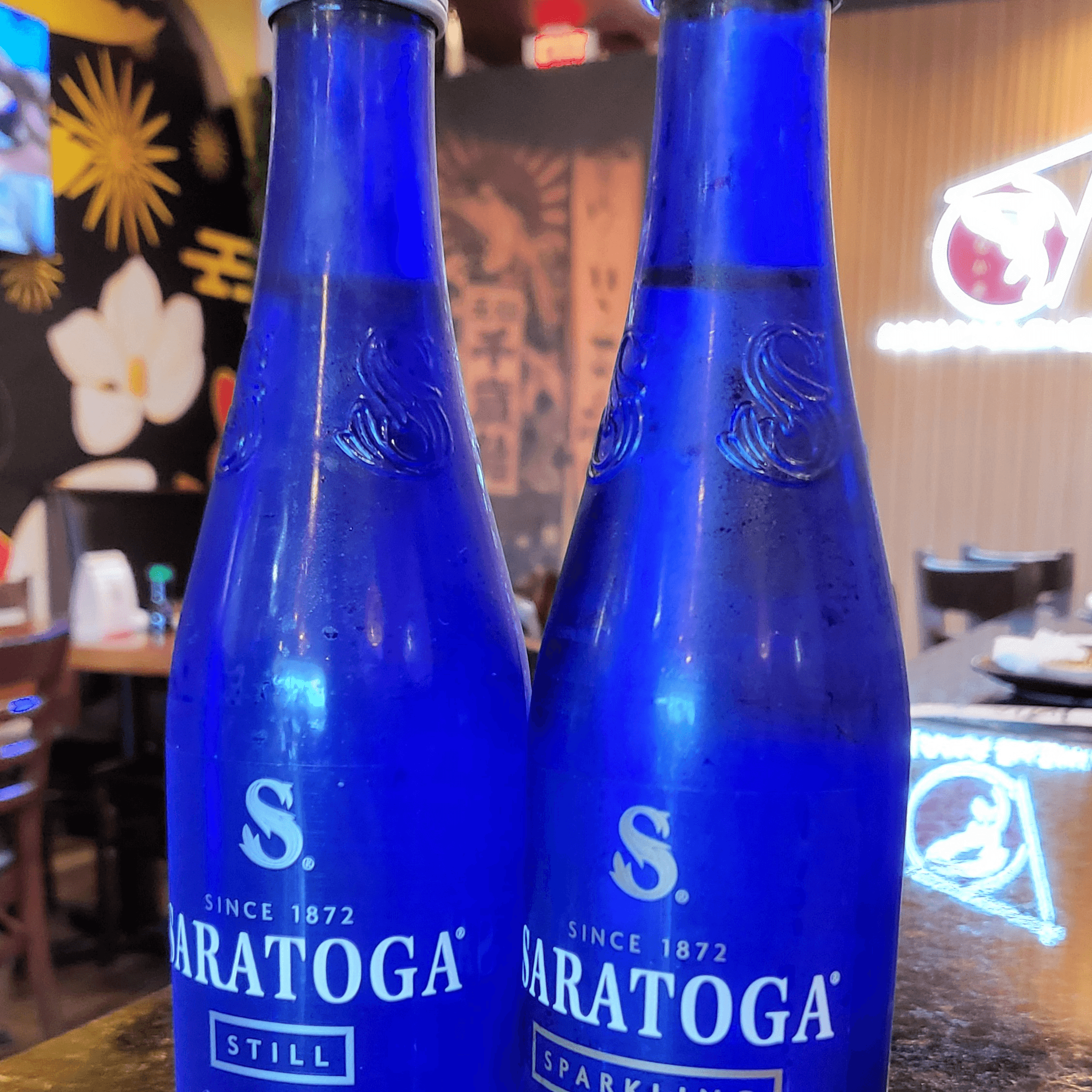 Saratoga Sparkling Water.