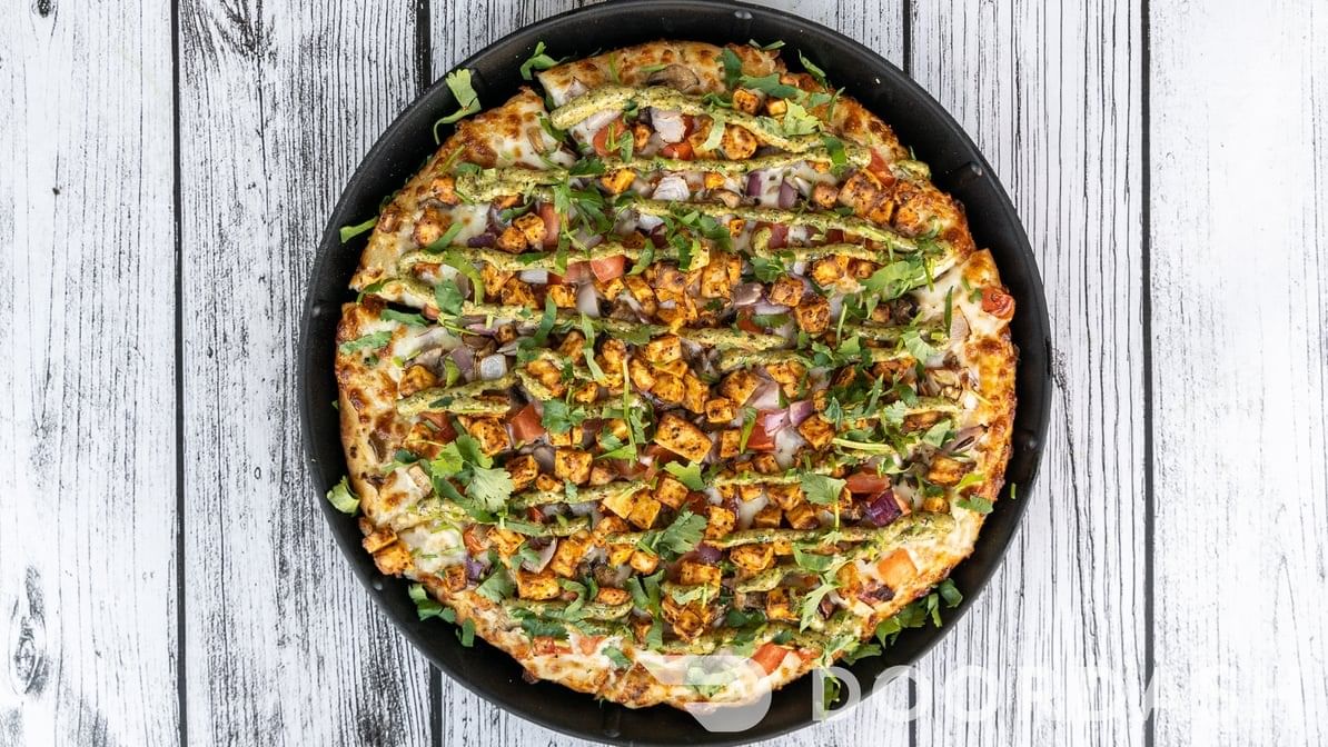 Lemon Pepper Paneer Pizza.