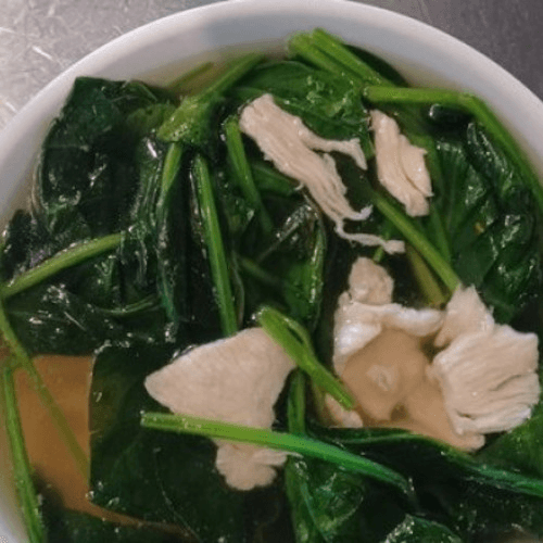 Chicken Spinach Soup.