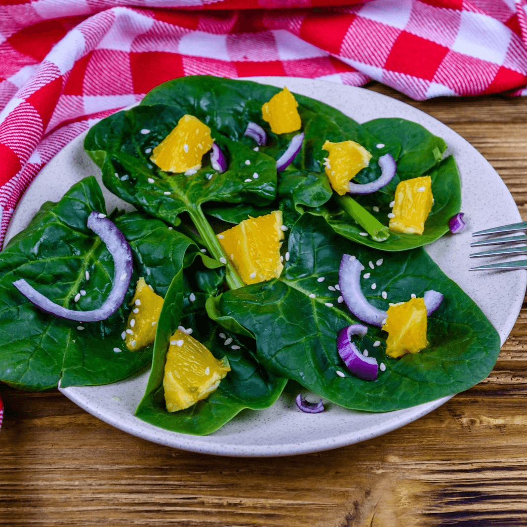 Spinach salad.