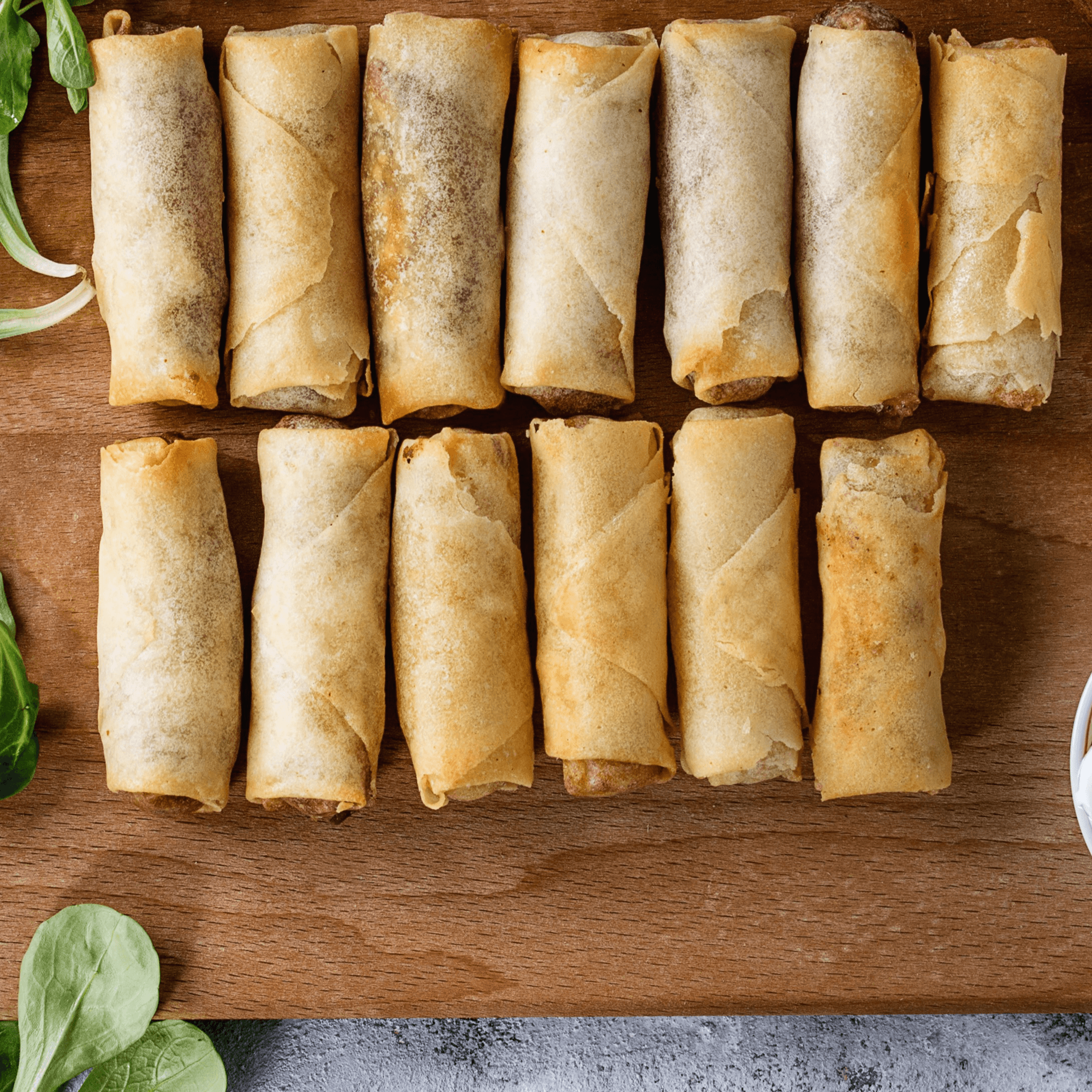 Vegetable Spring Rolls.