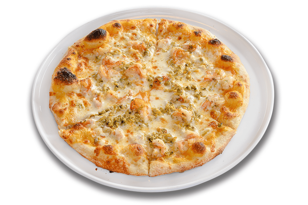Signature Pescatora Pizza.