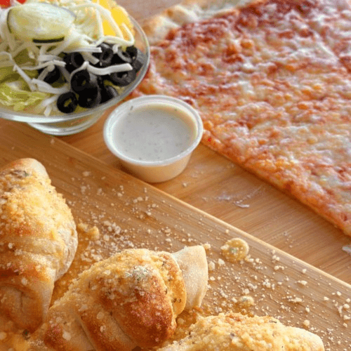 Big Cheese Slice + Side Salad + can soda 