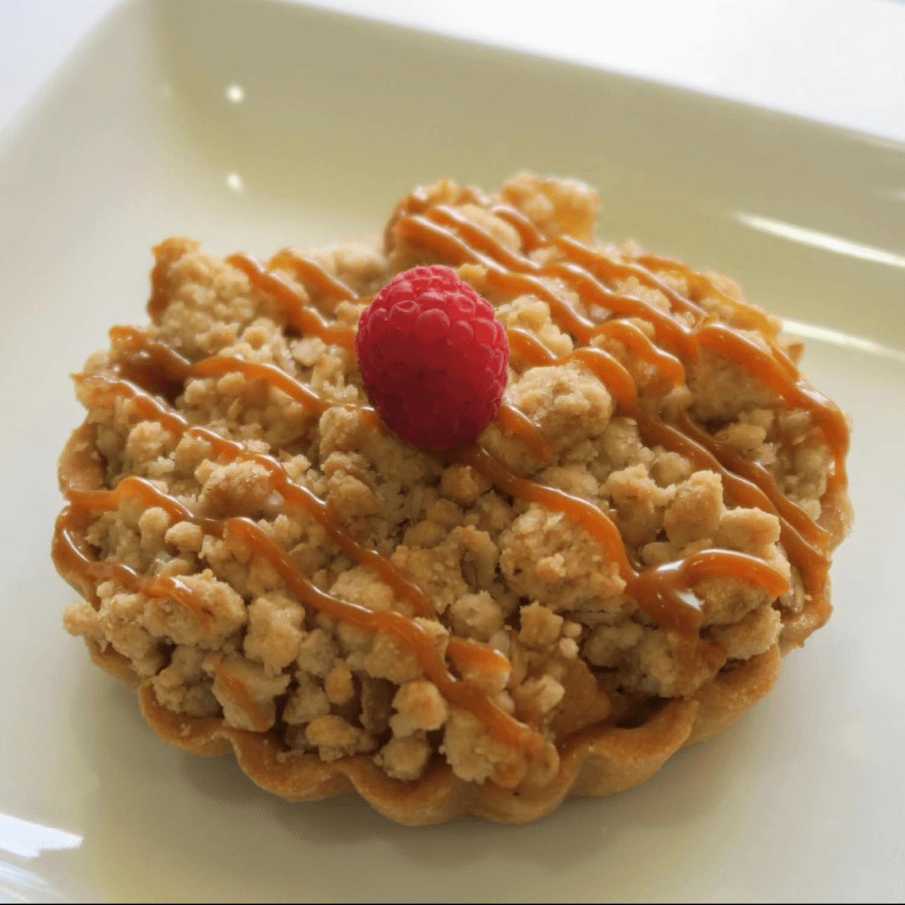 4" Apple Caramel Tart.