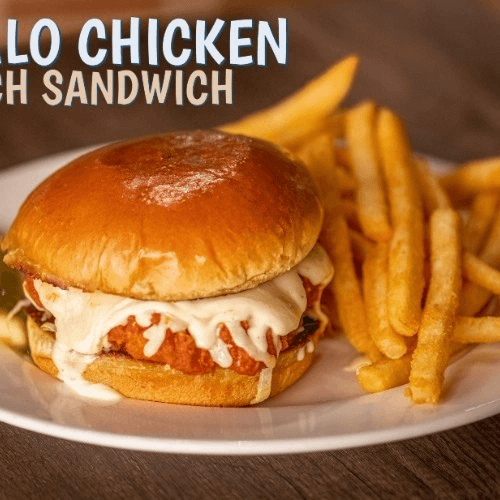 Buffalo Chicken Ranch Sandwich Deluxe.