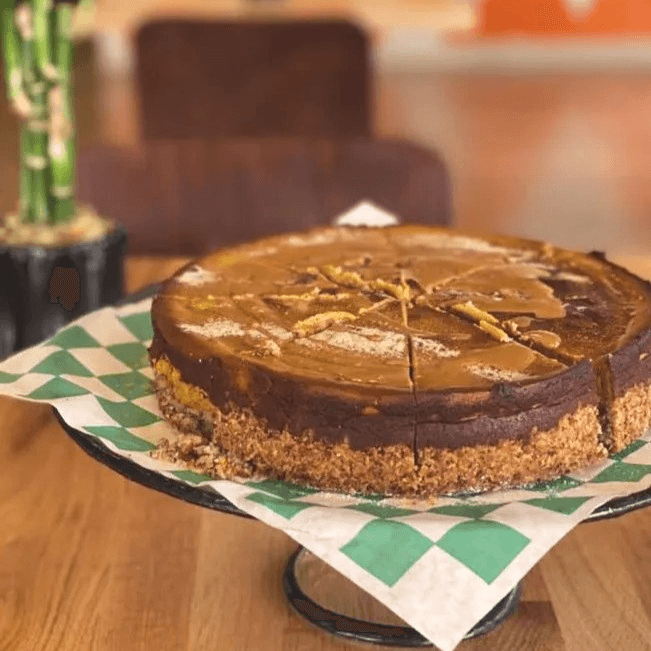 Pumpkin Cheese Cake, 9x3.