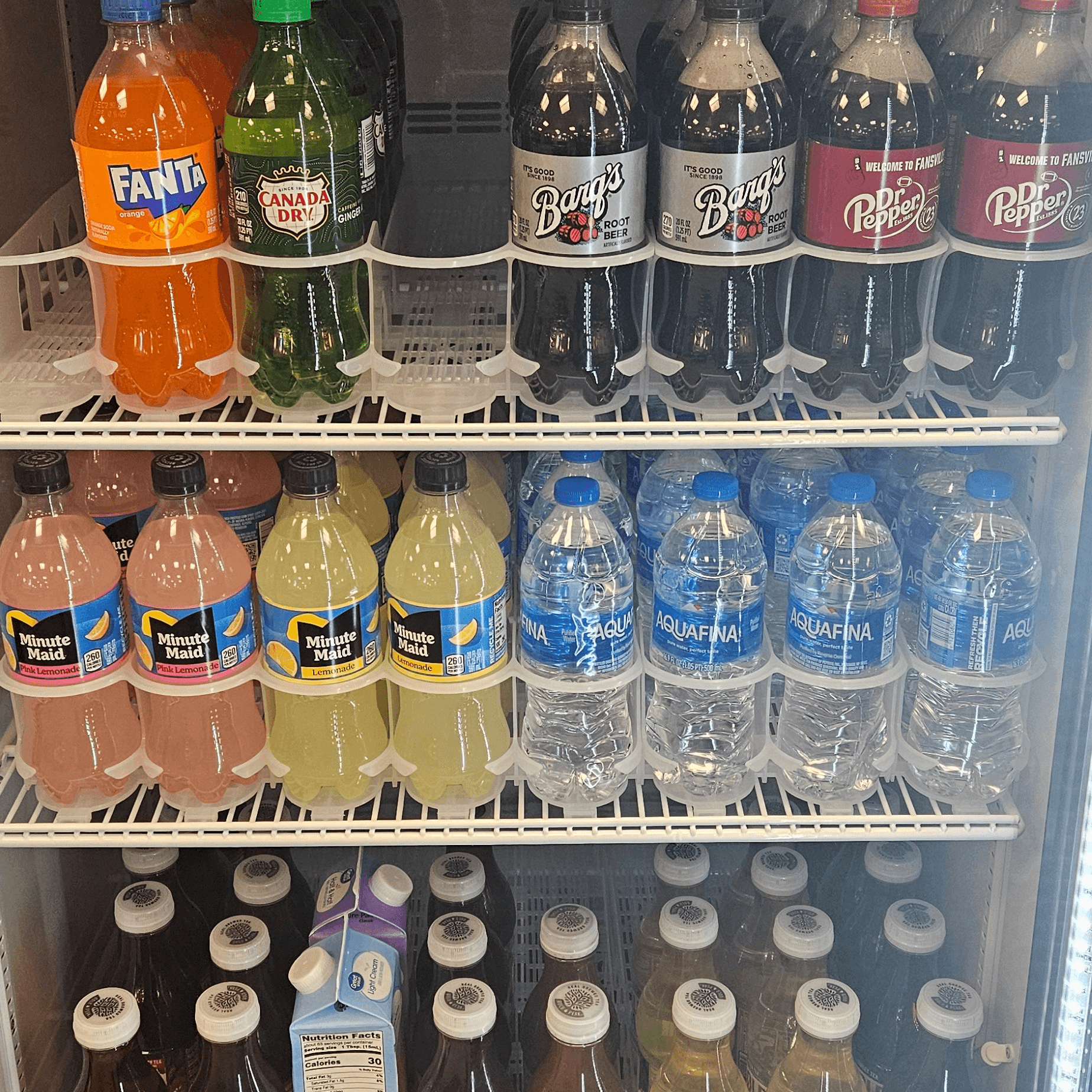 Bottled Sodas and Teas.