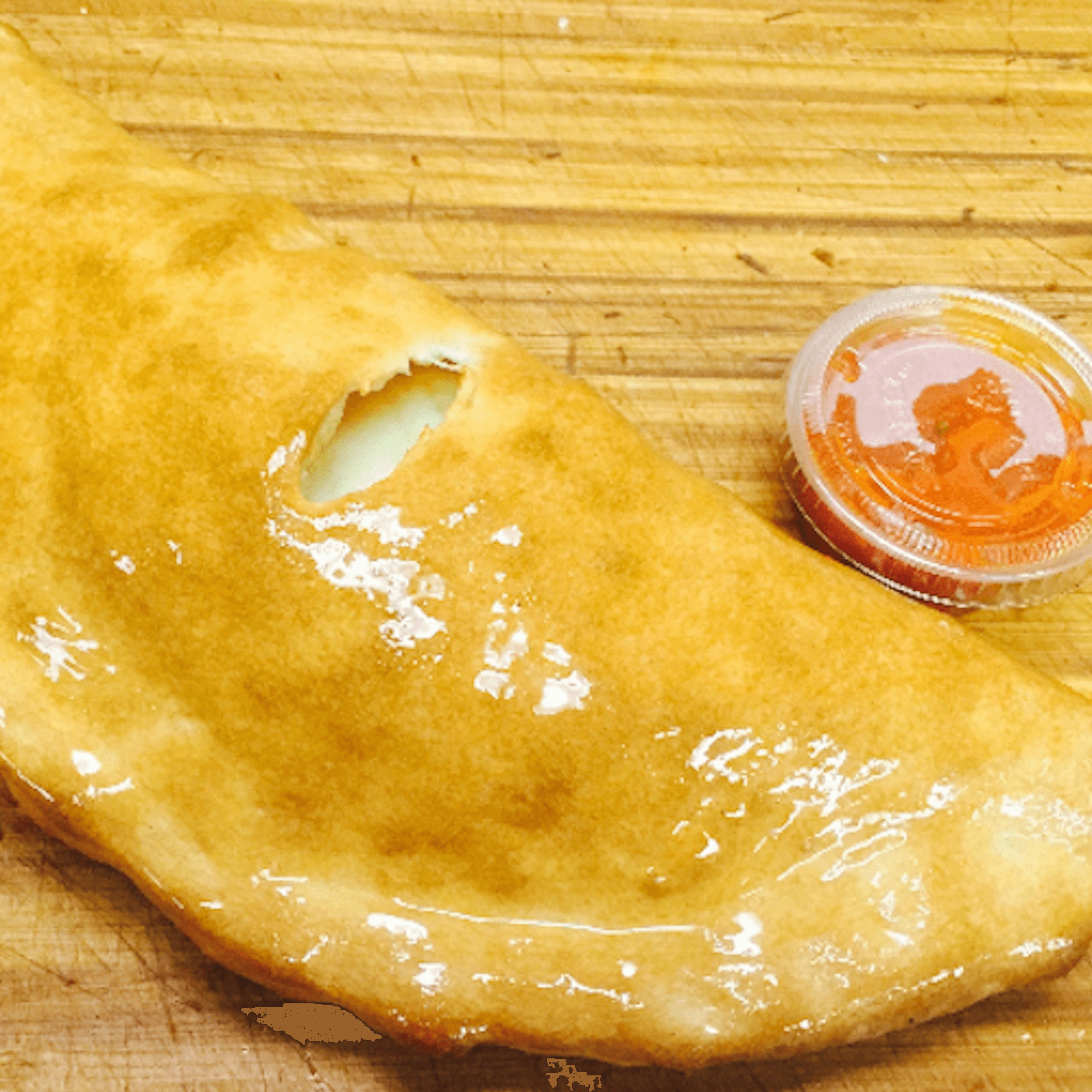 Steak and Cheese Calzone.