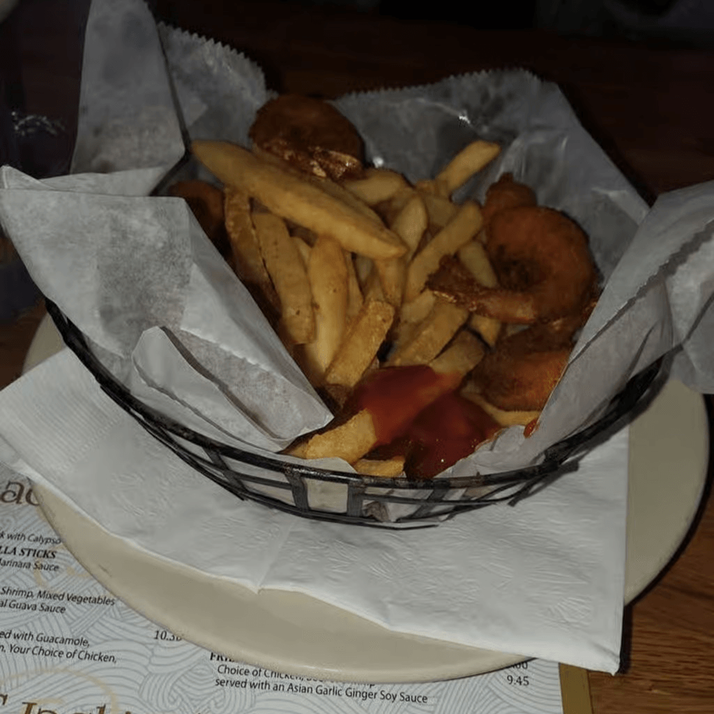 Crispy Shrimp in a Basket.