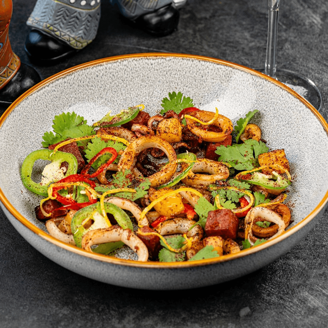 Calamares on "Fire".