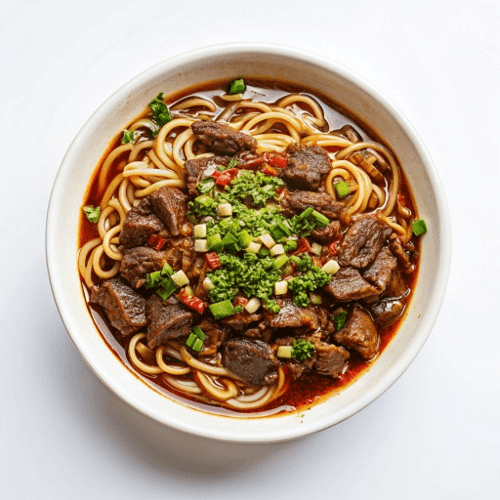 Spicy Noodles Steak.