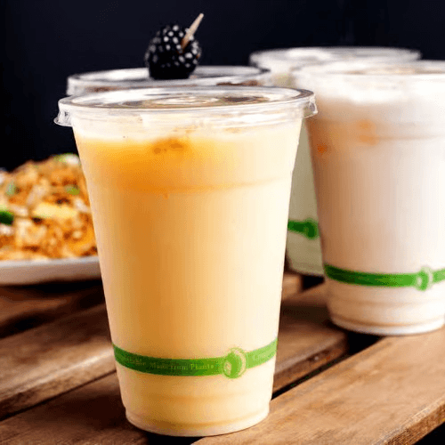 Mango - Strawberry Lassi.