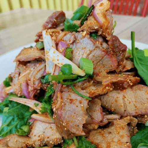 Beef Spicy Salad (Nam Tok).