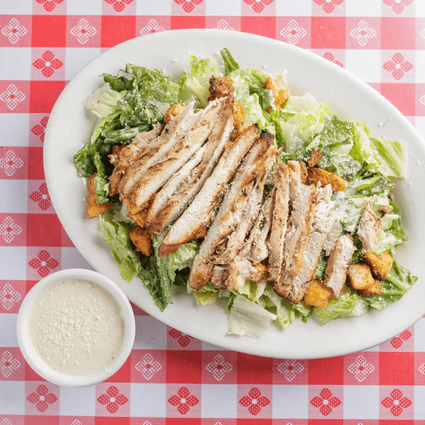 Chicken Caesar Salad Half Tray - $70