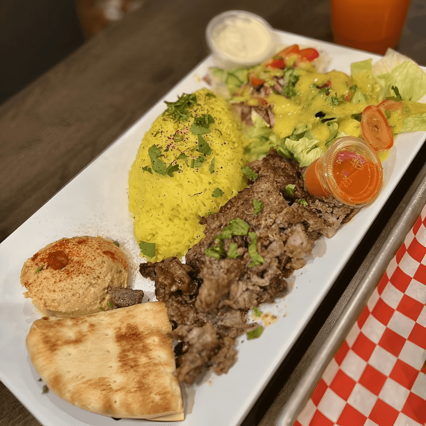 Savor the Flavor: Lamb Shawarma Plate