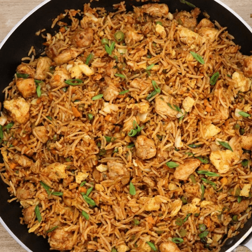 Chicken Fried Rice Sichuan.