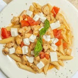 Rigatoni Pollo Caprese Pasta.