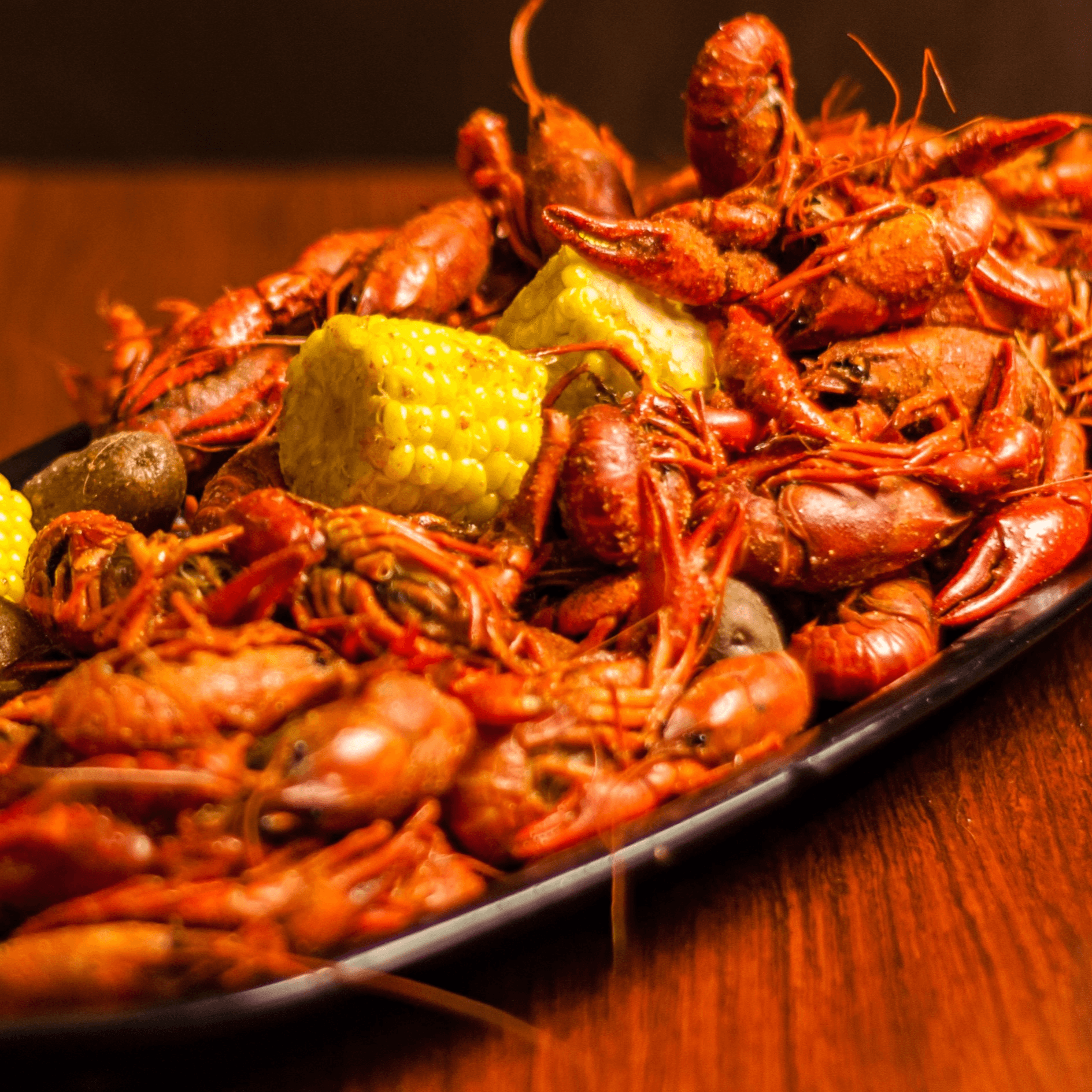 2 lbs. Boiled Fresh Louisiana Crawfish.