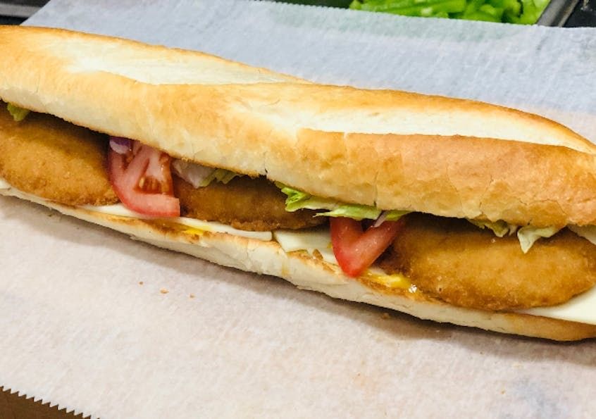 Chicken cutlet sub.