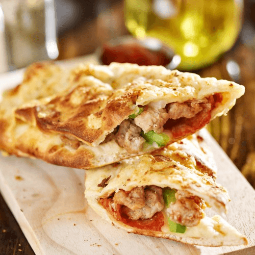 Small Ham & Cheese Stromboli.