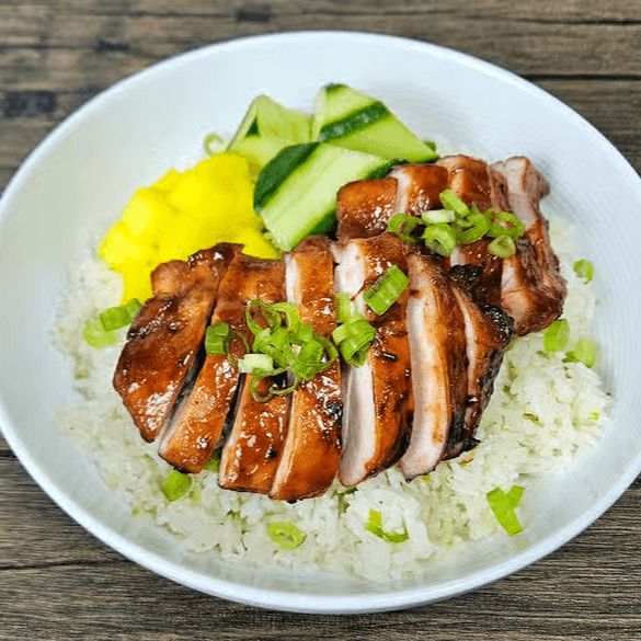 BBQ Chicken & Rice 叉燒雞飯.