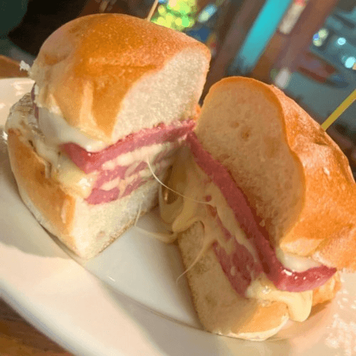 Pork Roll & Cheese Sandwich.